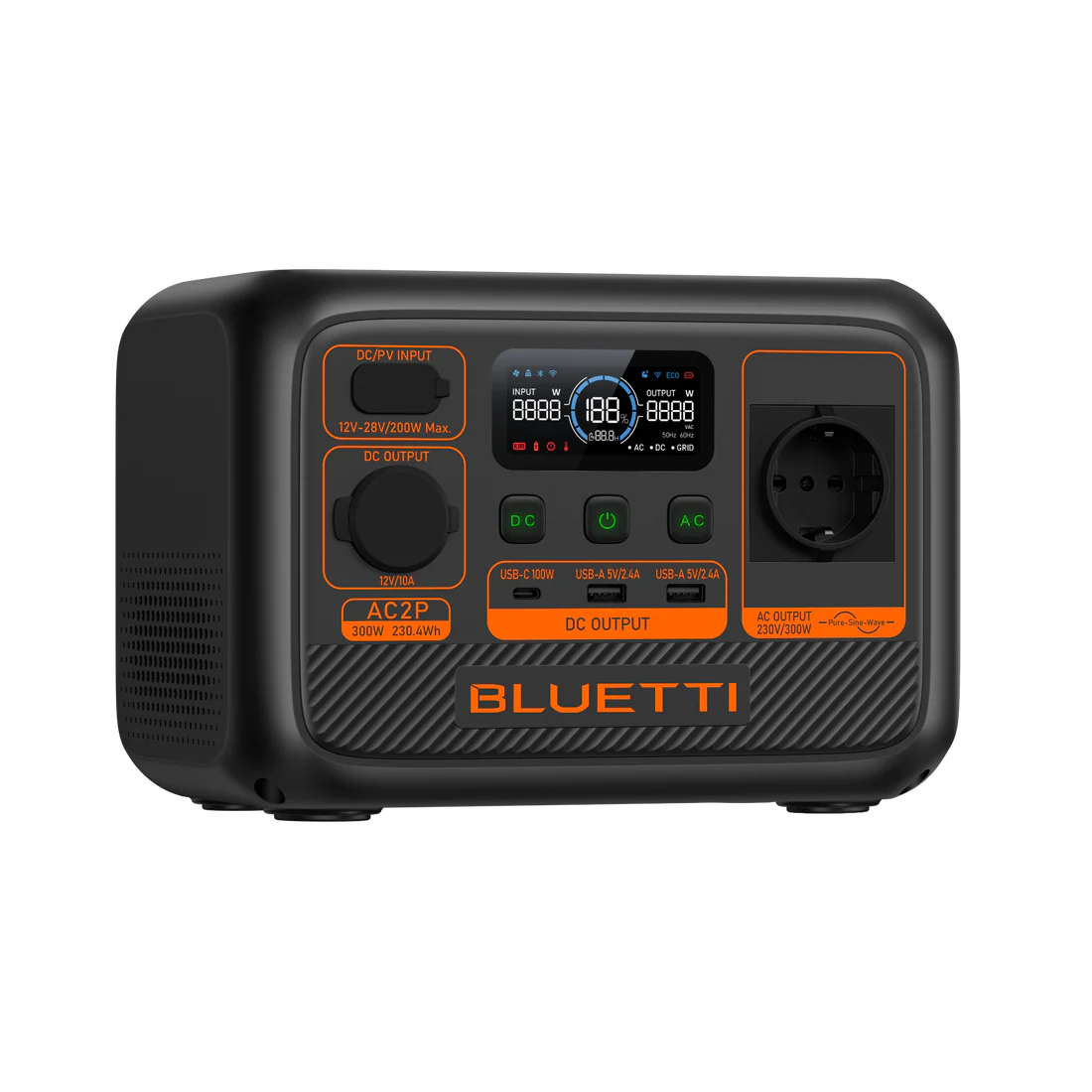 BLUETTI AC2P Tragbare Powerstation | 300W 230,4Wh inkl. 0% MwSt. nach § 12 Absatz 3 UStG (Kopie)