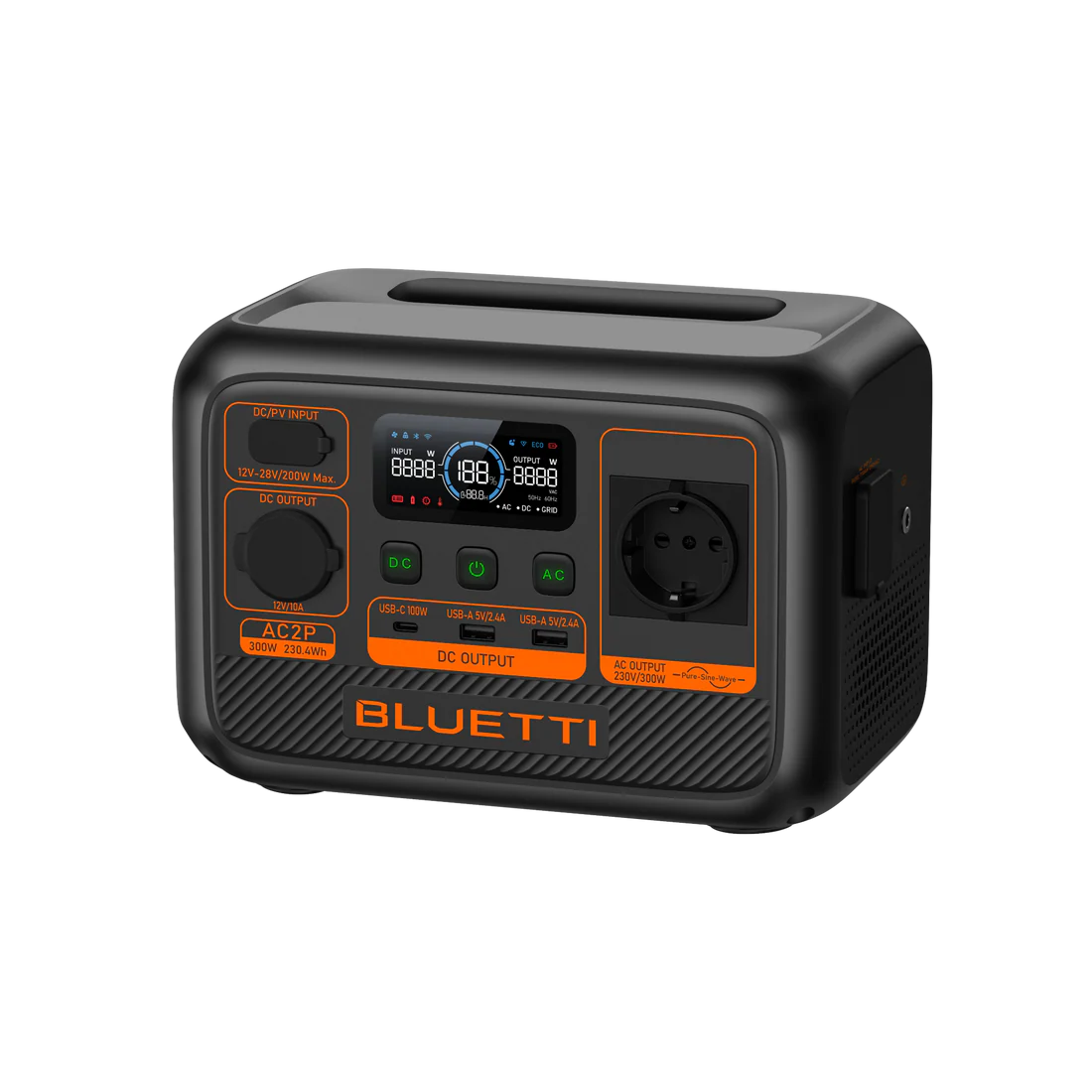 BLUETTI AC2P Tragbare Powerstation | 300W 230,4Wh inkl. 0% MwSt. nach § 12 Absatz 3 UStG (Kopie)