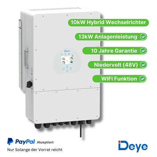10kW Hybrid Wechselrichter 3-Phasig Deye (SUN-10K-SG04LP3­)