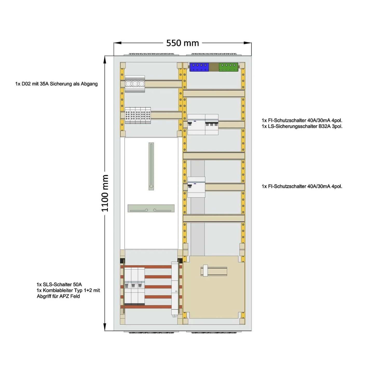 Komplett Zählerschrank