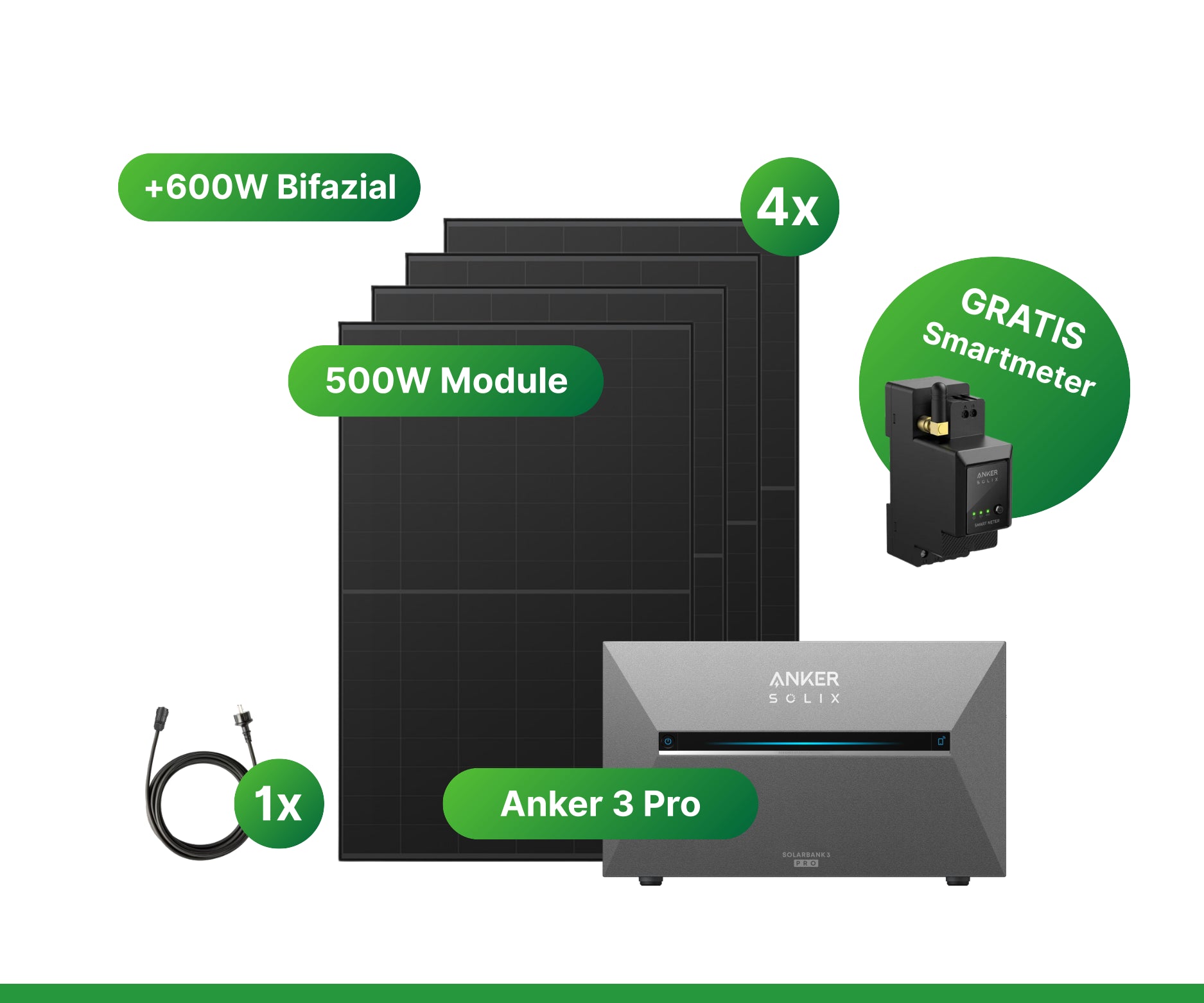 2000W Anker 3 Pro Balkonkraftwerk